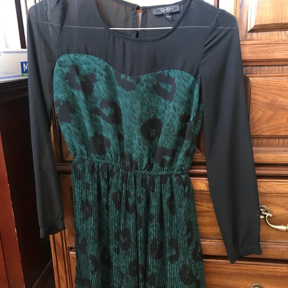 Long sleeve mini dress